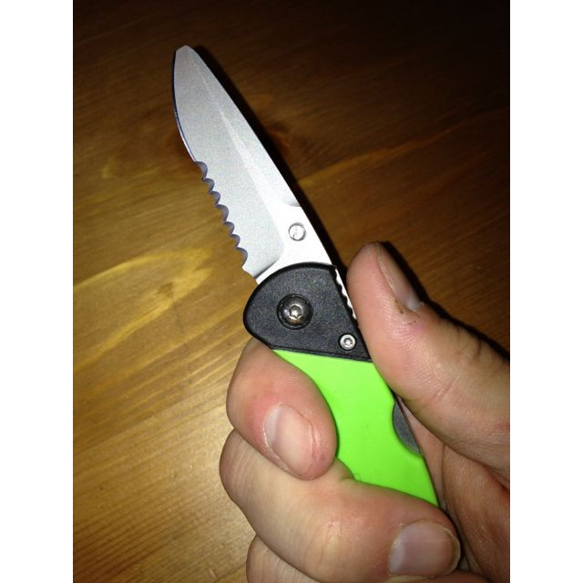 【絕版品】<NRS> Green Knife 救援摺疊刀